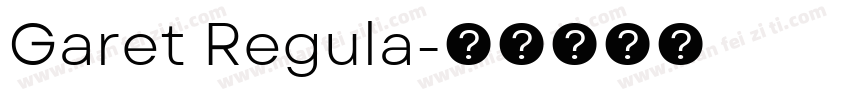 Garet Regula字体转换